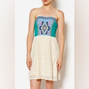 Flying Tomato EUC strapless dress